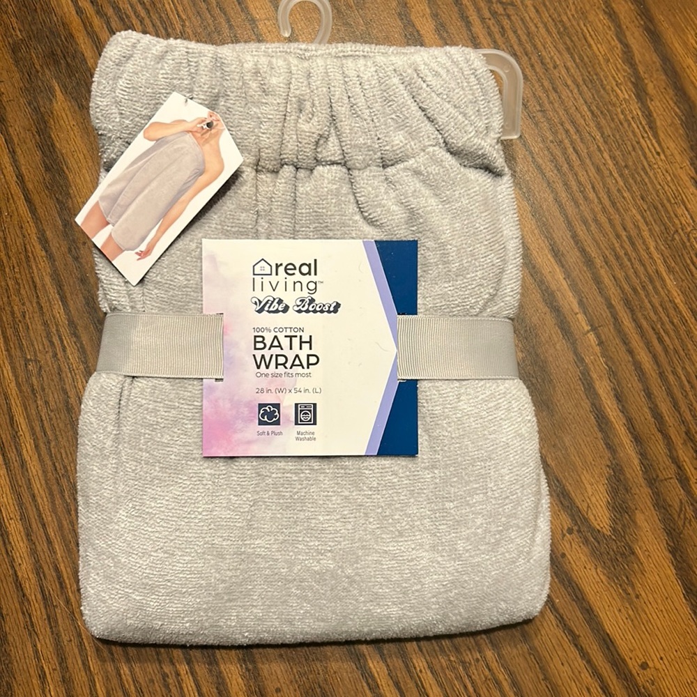 Bath towel body wrap.